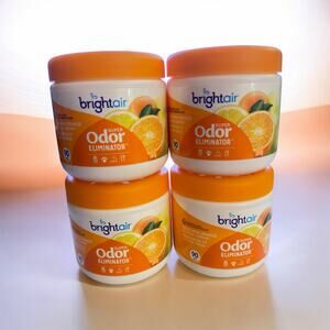 Bright Air Super Odor Eliminator Gel - Mandarin Orange & Fresh Lemon (4 Pack)